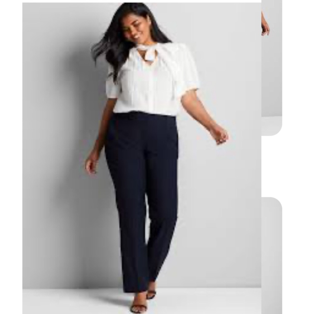 Women's Lane Bryant Black The Houston Trousers Plus Size 28 Short